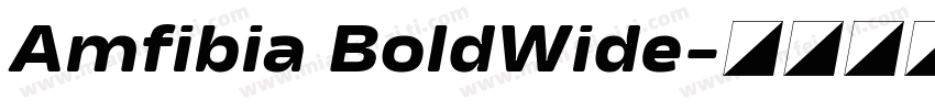 Amfibia BoldWide字体转换